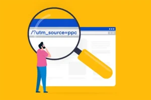 Google UTM Tracking Guide - A visual representation of UTM parameters used for tracking marketing campaign performance.